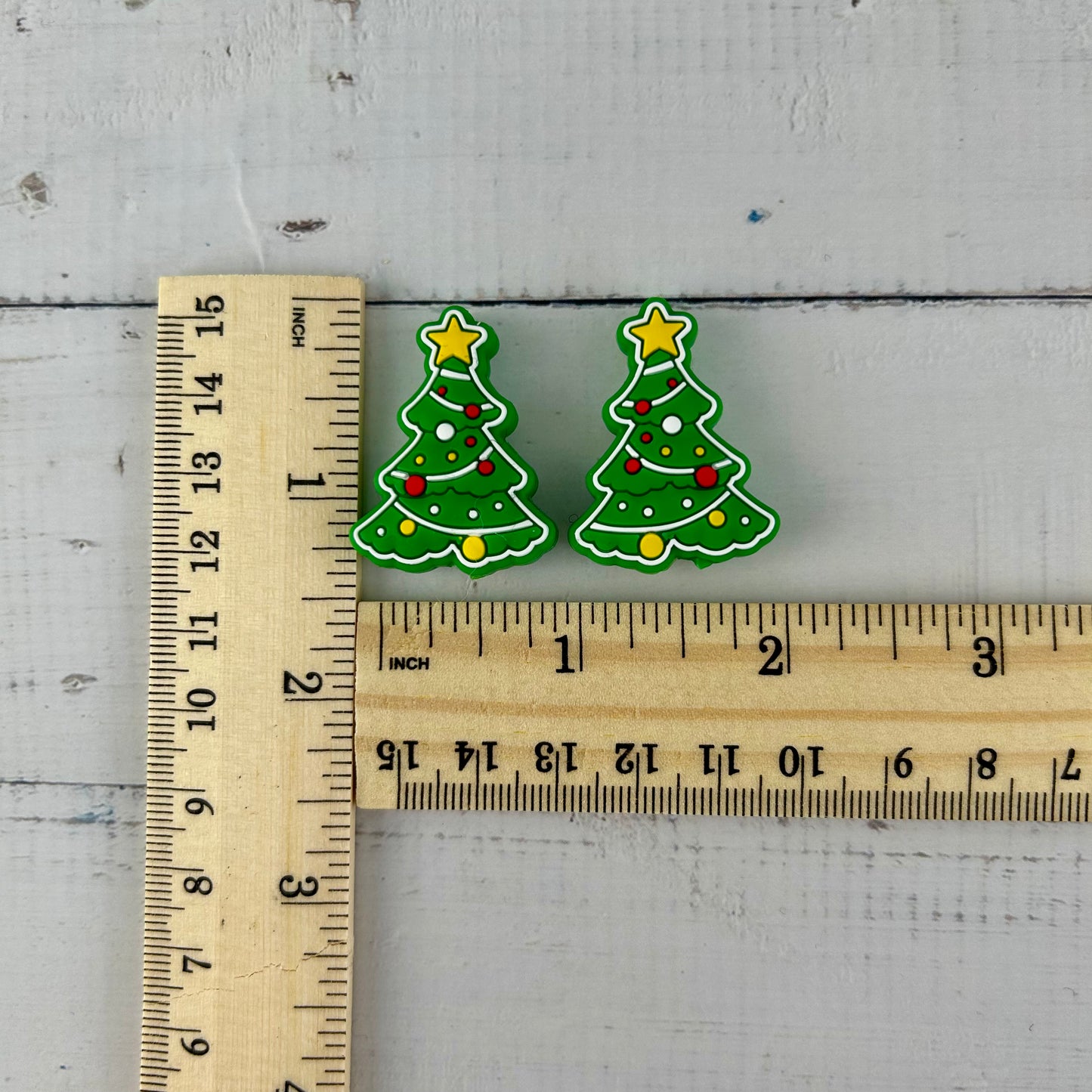 Christmas Tree Knitting Needle Stitch Stoppers or Savers. Festive Knitting Accessories, Gifts for knitters, Knitting Notions