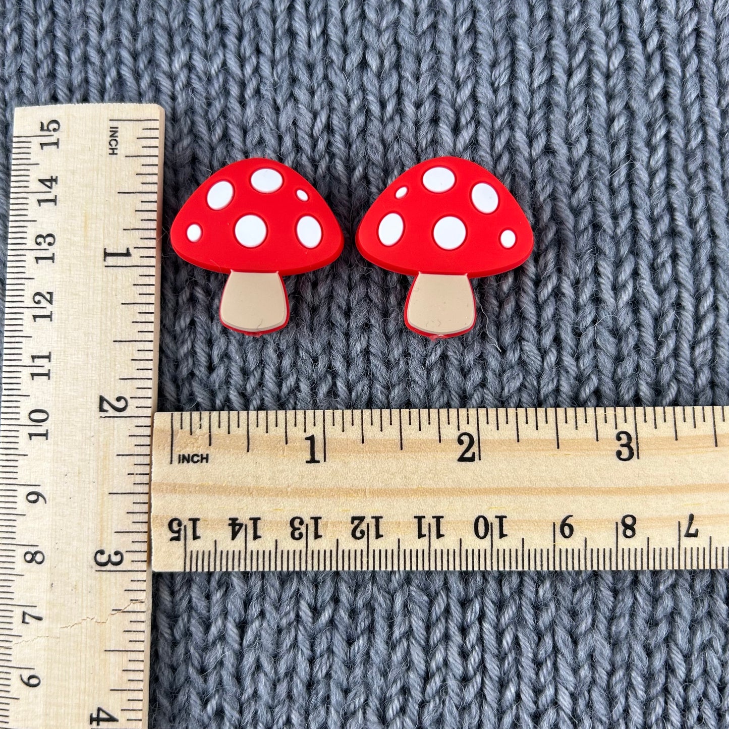 Knitting Needle Point Protectors Stoppers Mushroom Toadstool Fungi Knitting Accessories, Gifts for knitters