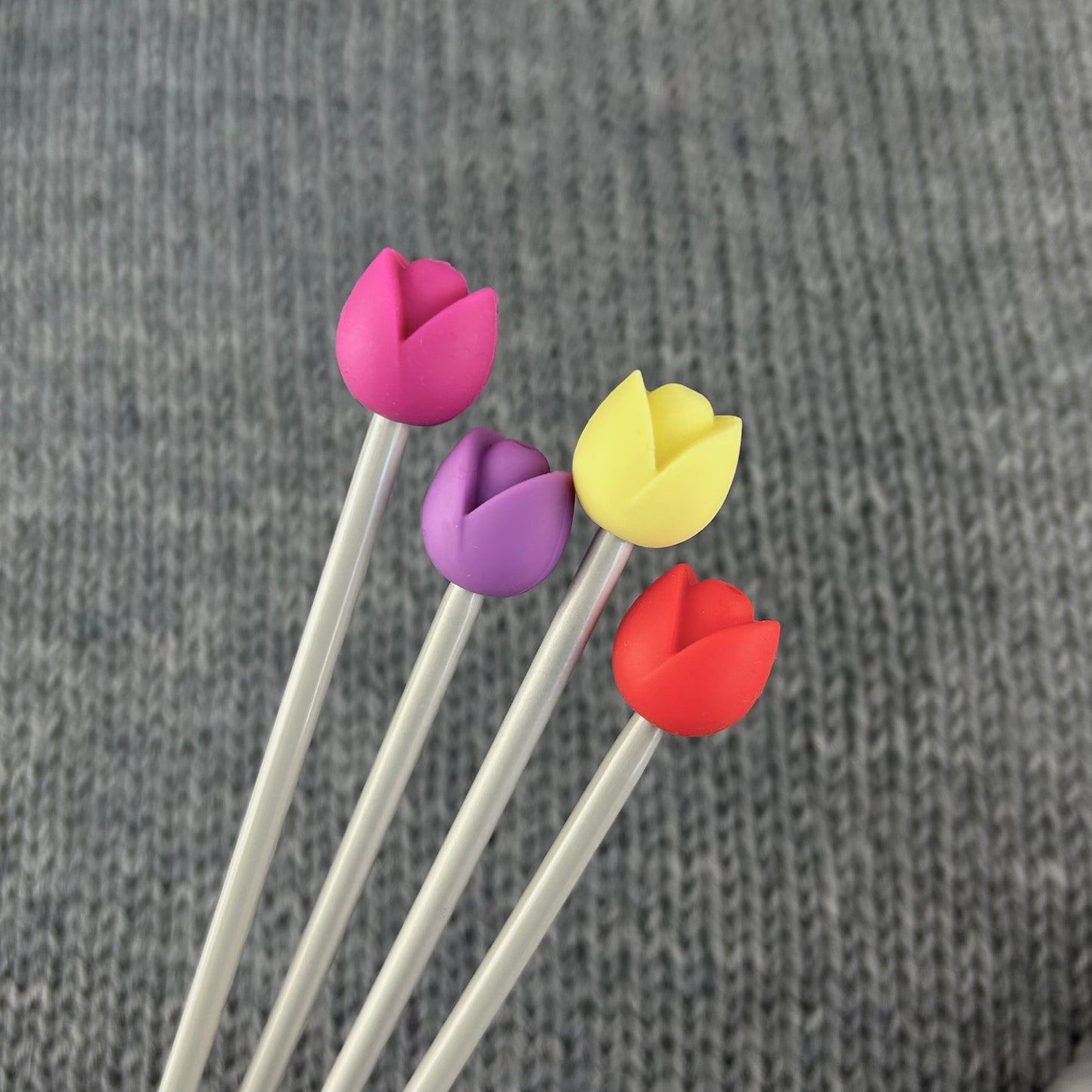 Tulip Knitting Needle Stitch Savers Protectors Stoppers End Caps Knitting Accessories, Gifts for knitters