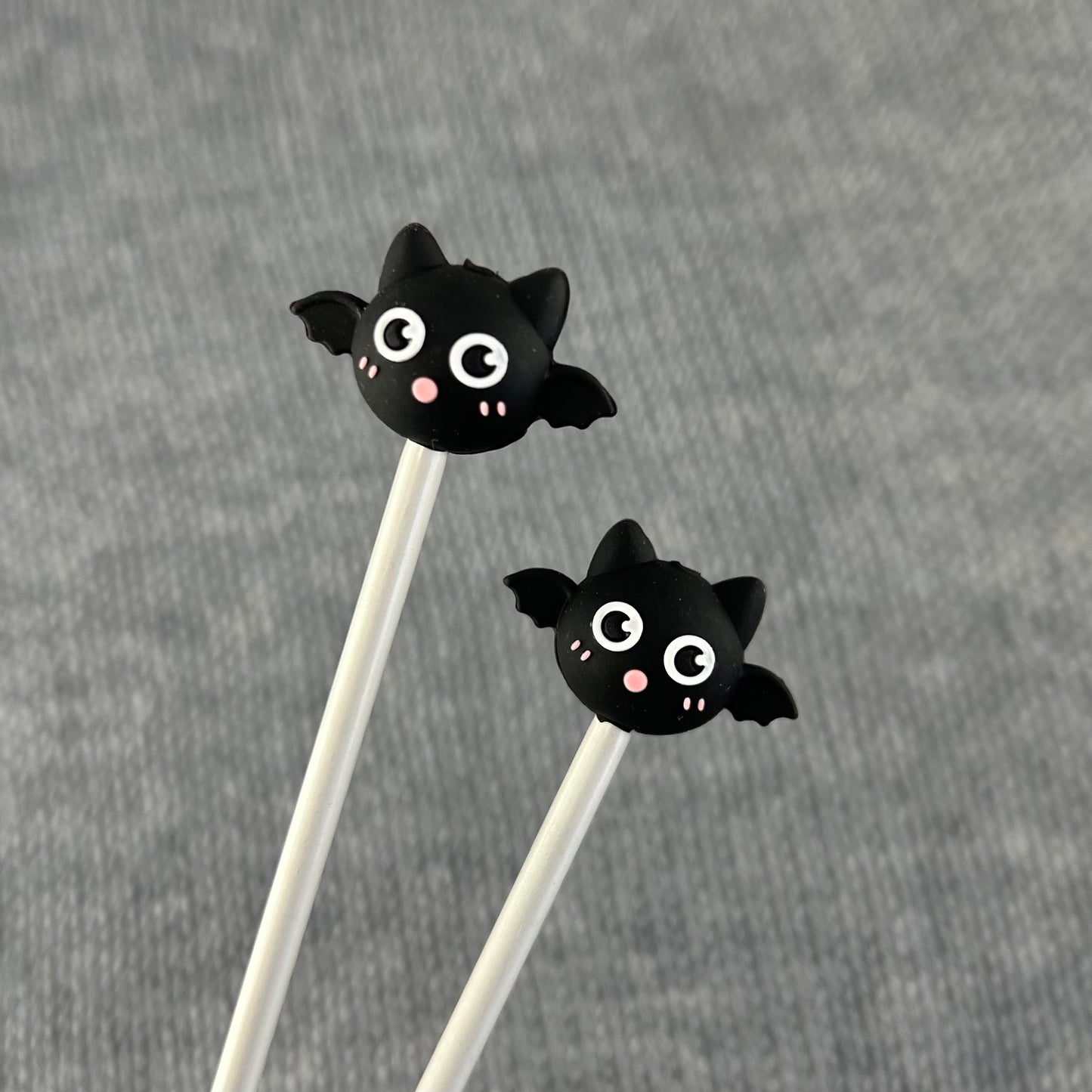 Bat Knitting Needle Stich Savers, Stoppers, Huggers, End Caps, Point Protectors Stoppers. Knitting Accessories & Notions, Gifts for knitters