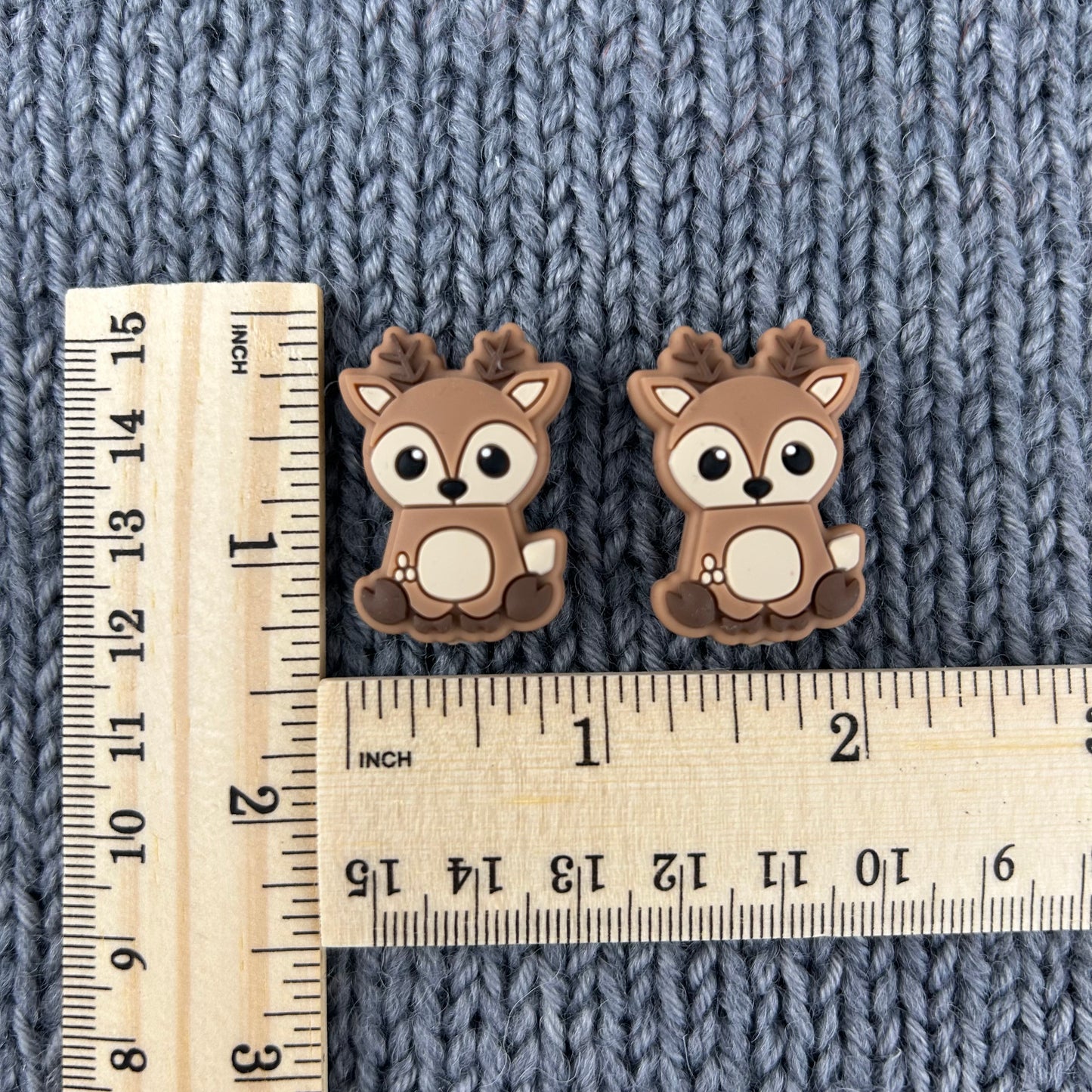 Reindeer Knitting Needle Stitch Stoppers or Savers. Christmas Festive Knitting Accessories, Gifts for knitters, Knitting Notions