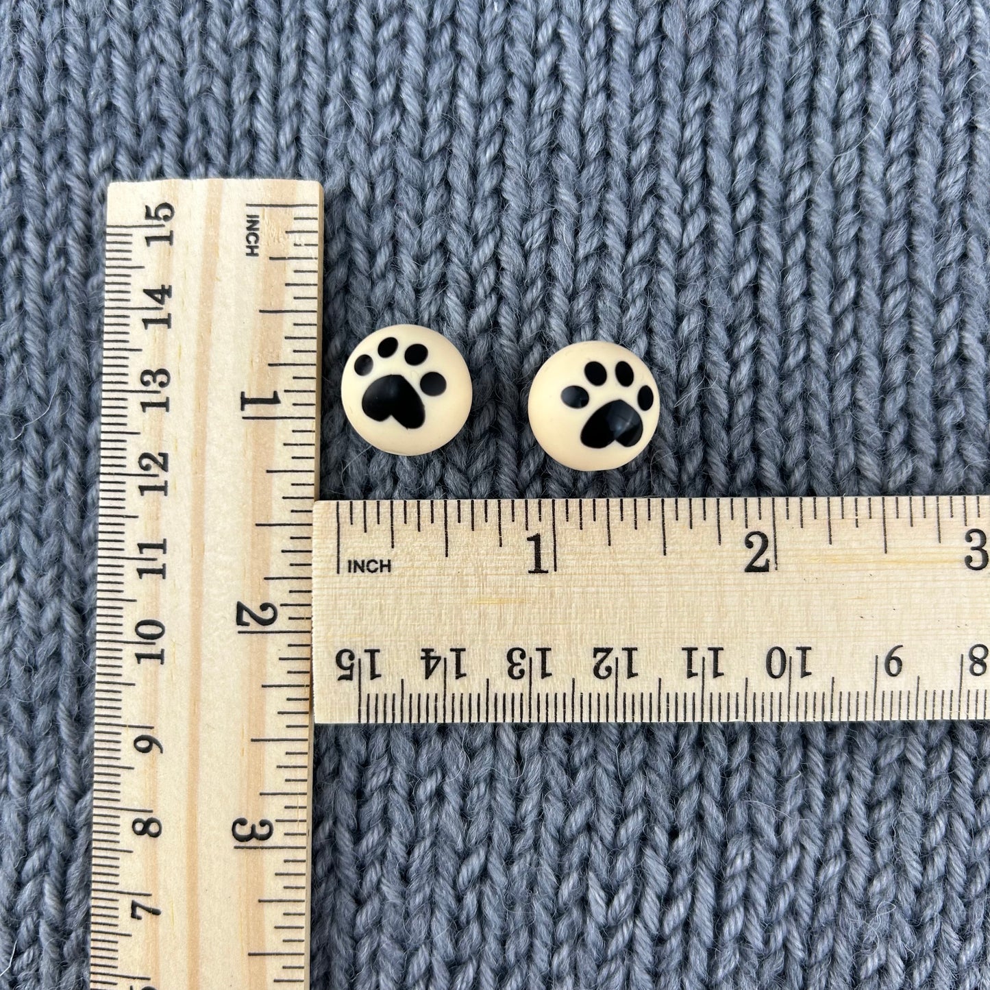 Paw Print Knitting Needle Stitch Savers Protectors Stoppers End Caps, Cat or Dog Knitting Accessories, Gifts for knitters