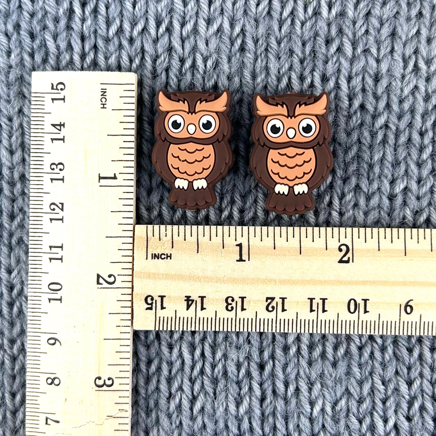 Owl Knitting Needle Stitch Savers Stoppers or End Caps Knitting Accessories, Gifts for knitters