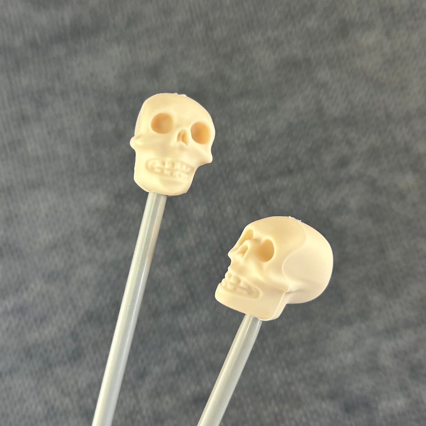Knitting Needle Point Protectors Stoppers Skull Knitting Accessories, Gifts for knitters
