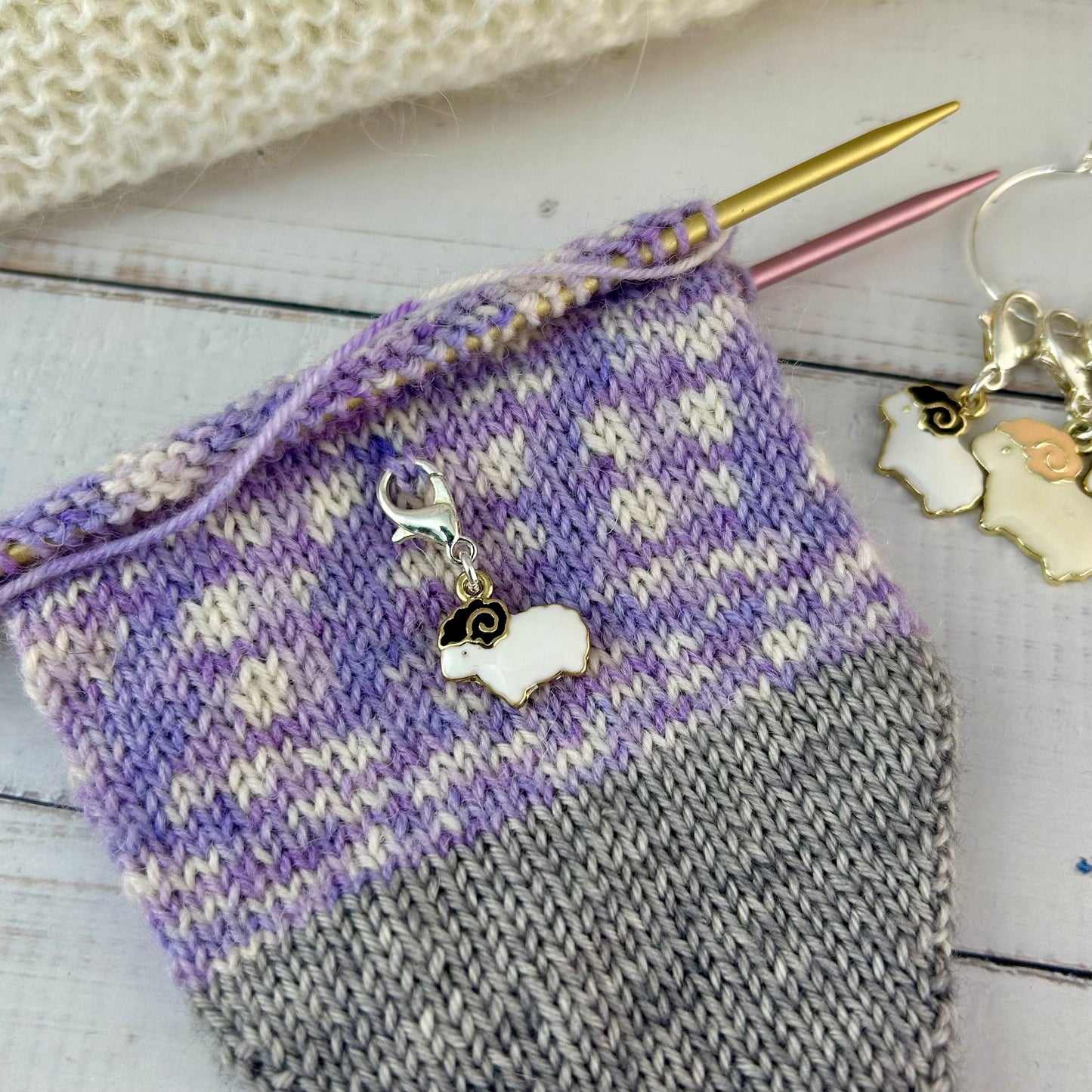 Knitting Stitch Markers, Progress Keepers, Crochet, Sheep Lamb Stitch Markers, Knitting Accessories, Gifts For Knitters