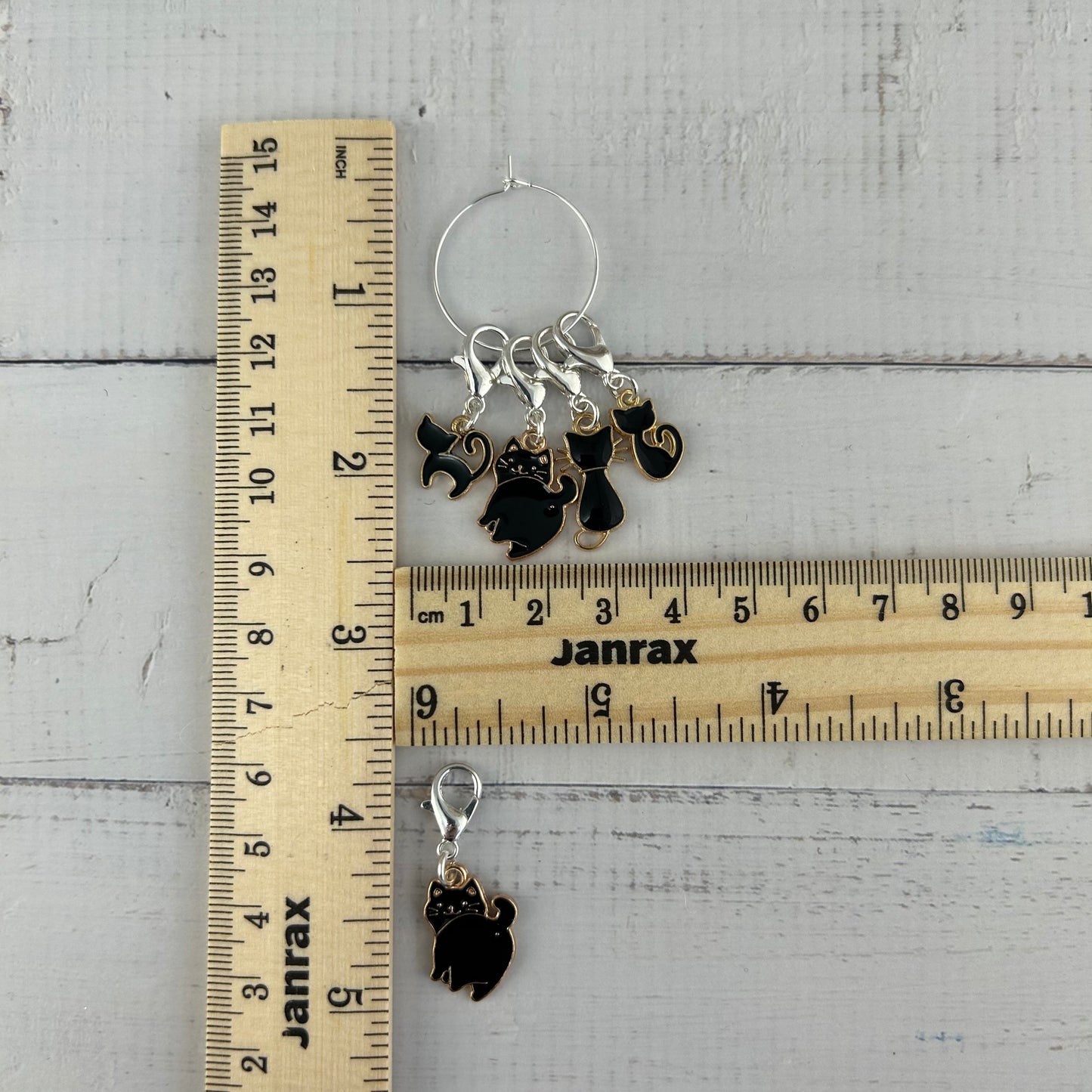 Cat Knitting Stitch Markers, Progress Keepers Set, Crochet, Cat Lovers Notion Tools and Supplies, Knitting Accessories, Gifts For Knitters