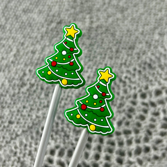 Christmas Tree Knitting Needle  Stitch Stoppers or Savers. Festive Knitting Accessories, Gifts for knitters, Knitting Notions