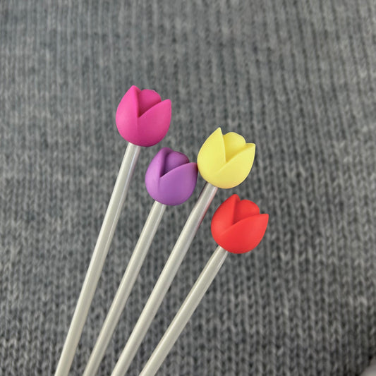 Tulip Knitting Needle Stitch Savers Protectors Stoppers End Caps Knitting Accessories, Gifts for knitters