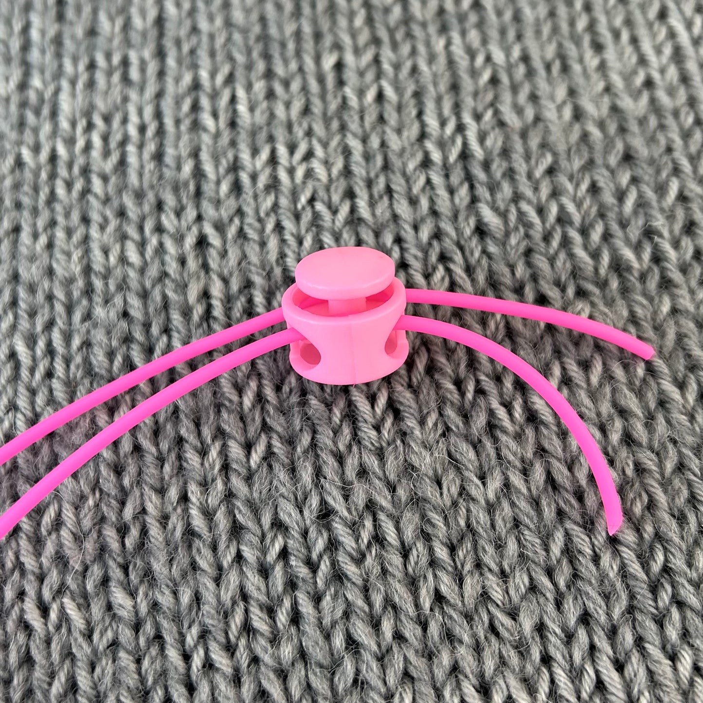 3 Knitting Stitch Holder Cords or Cables in an Organza Bag, Stitch Keeper Hollow Tubing, Accessories, Notions, Supplies