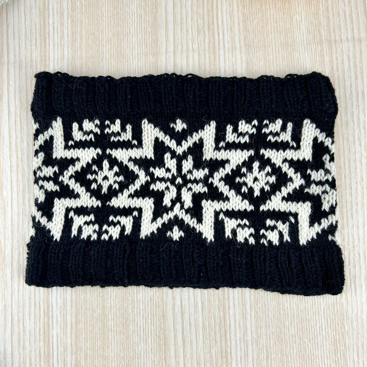 Star Selbu Cowl Knitting Pattern Only Norwegian Scandinavian Knitted Scarf