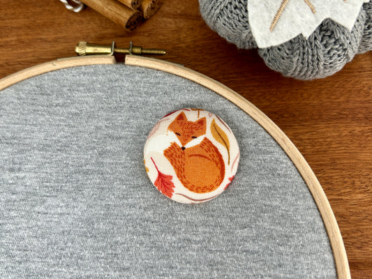 Fox Magnetic Needle Minder, Needle Nanny, Fabric Pin Cushion