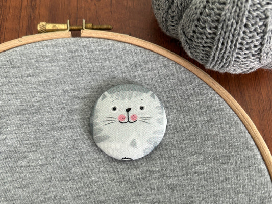 Cat Magnetic Needle Minder, Needle Nanny, Fabric Pin Cushion