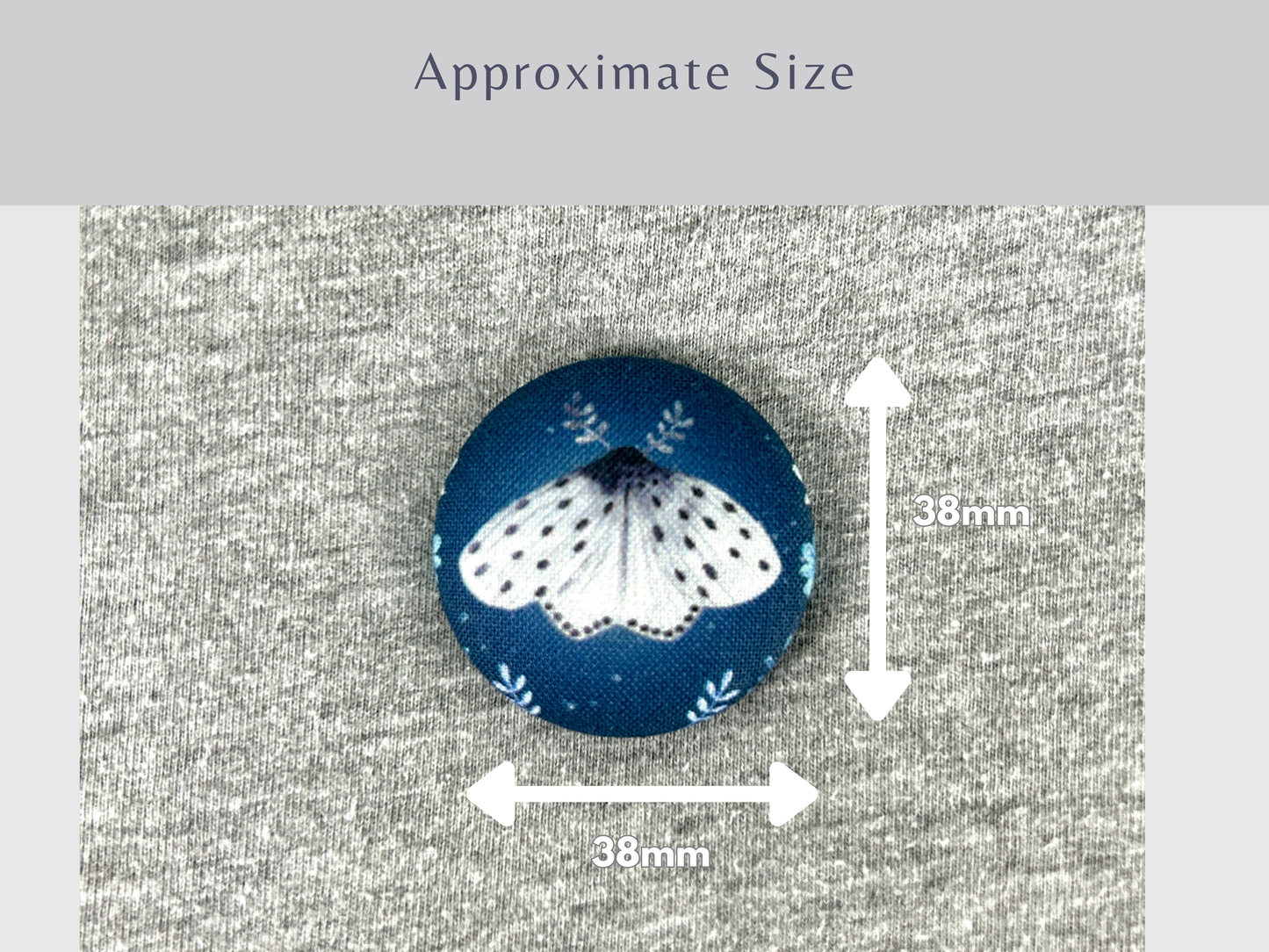 Moth Magnetic Needle Minder, Needle Nanny, Fabric Pin Cushion