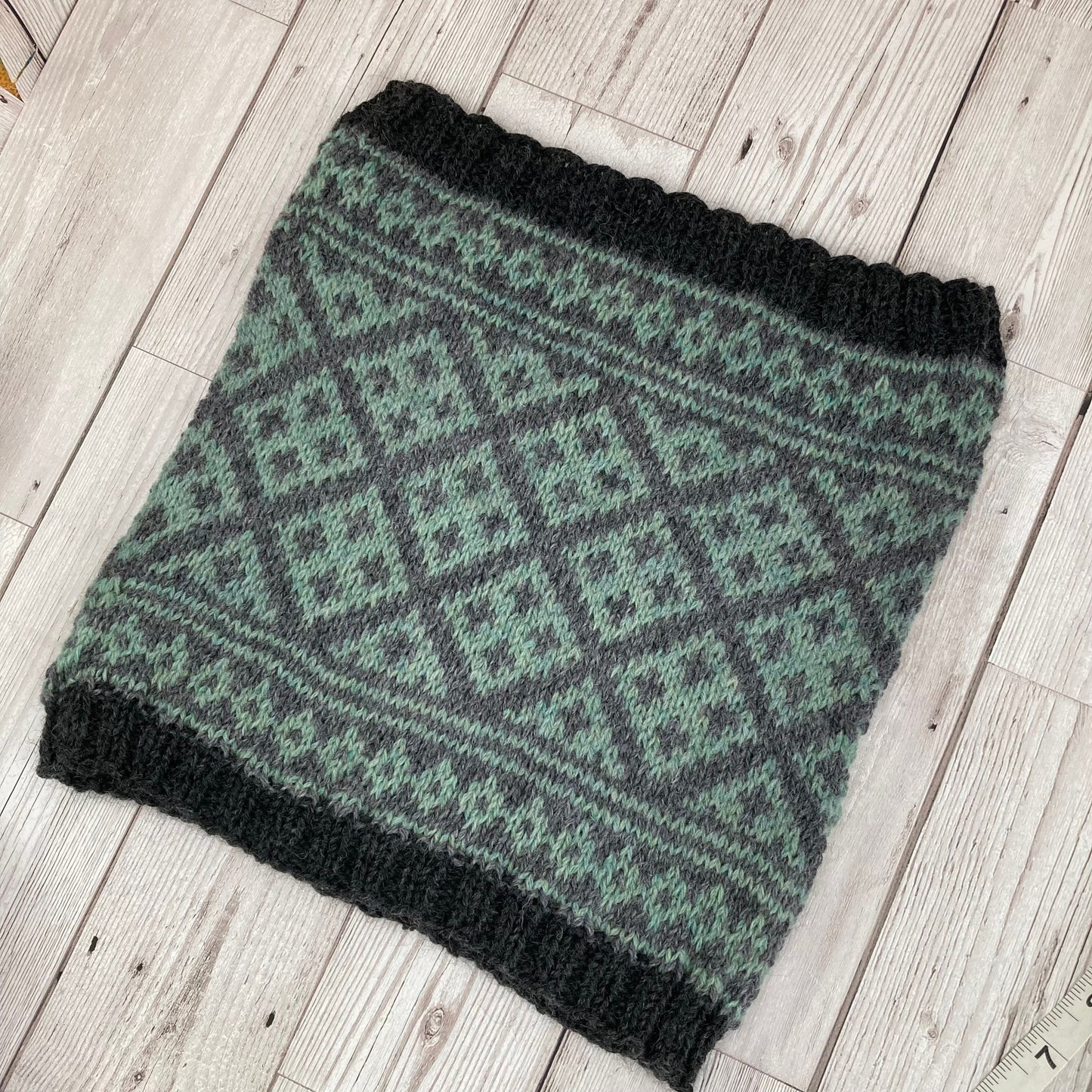 Selbu Cowl Knitting Pattern Only Norwegian Scandinavian Knitted Scarf