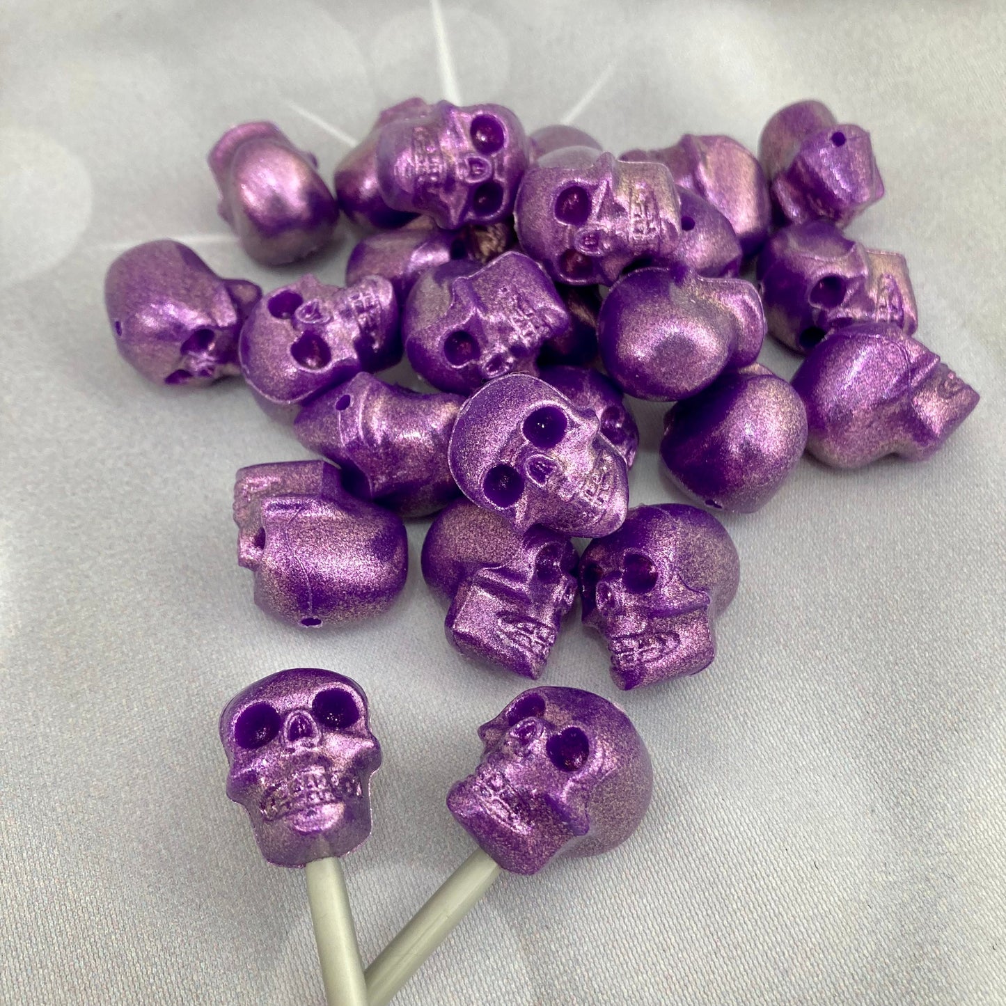Purple Skull Knitting Needle Point Protectors Stitch Savers, Stoppers, End Caps, Huggers,   Knitting Accessories, Gifts for knitters