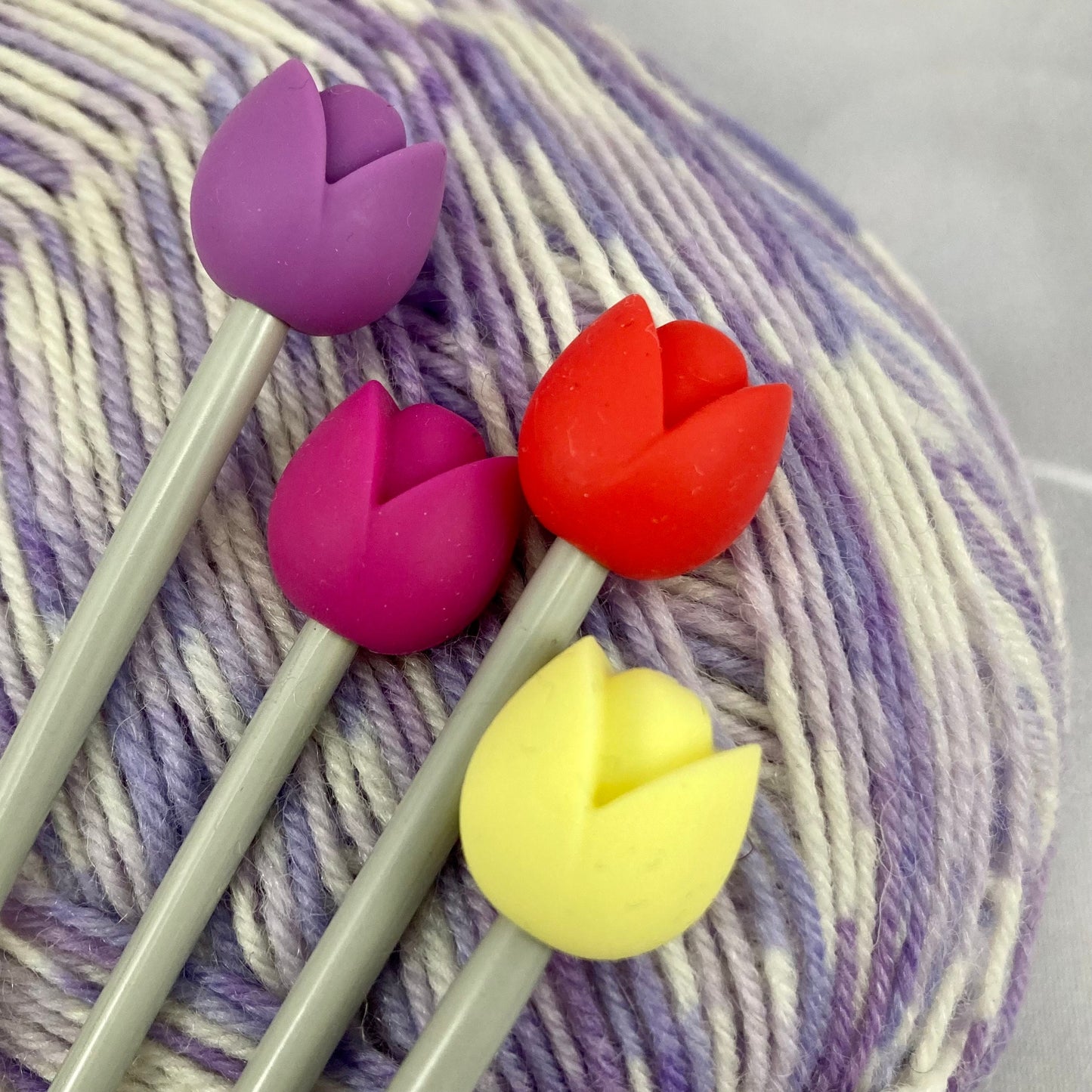 Tulip Knitting Needle Stitch Savers Protectors Stoppers End Caps Knitting Accessories, Gifts for knitters