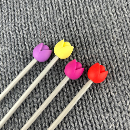 Tulip Knitting Needle Stitch Savers Protectors Stoppers End Caps Knitting Accessories, Gifts for knitters